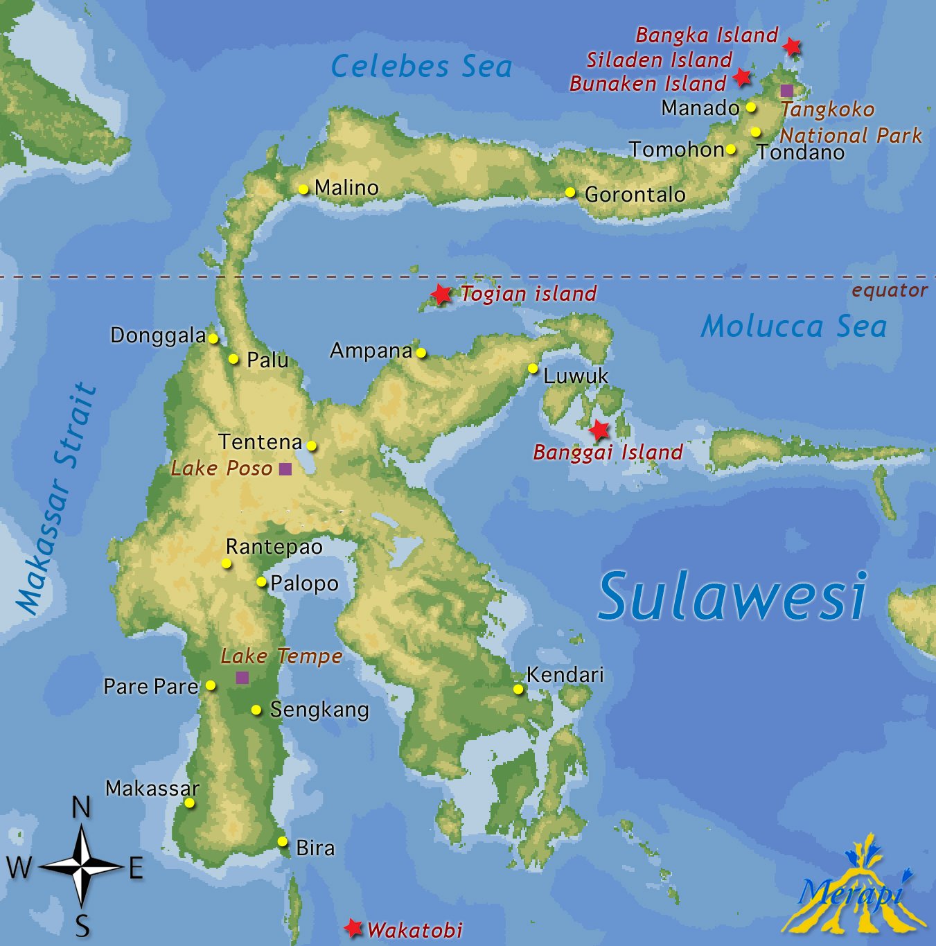 Roundtrip Sulawesi - Private Indonesia roundtrips Merapi Tour & Travel